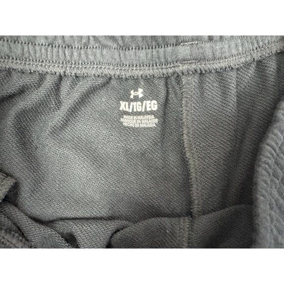 Under Armour UA Rival Terry 6” Shorts Size XL Men’s Navy Blue Side Pockets - Picture 5 of 6